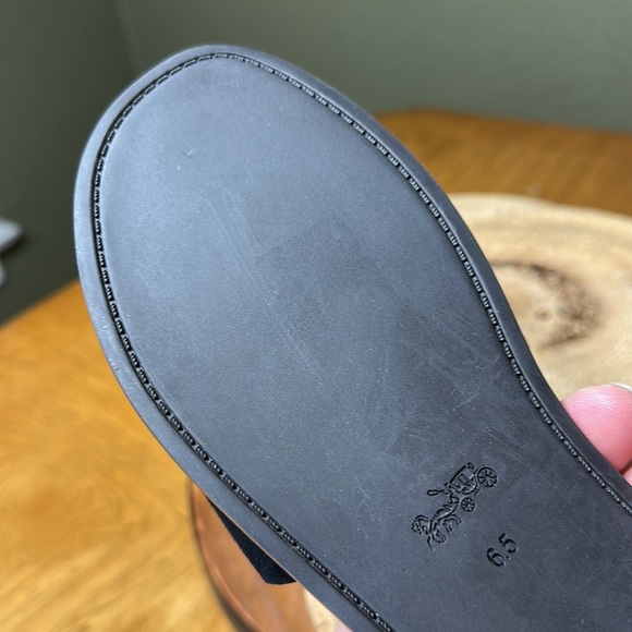 COACH Tea Rose with Rivets Slides - Picture 11 of 13